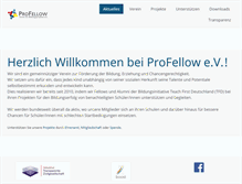 Tablet Screenshot of profellow.de